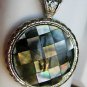 Paua Abalone Shell Pendant Necklace 18kgp