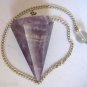 Amethyst Pendulum with Crystal Bead - Healing