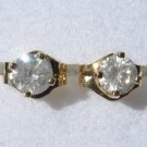 1/3 Ct Round Brilliant Cut 14K Yellow Gold Diamond Stud Earrings 1/3 Ct Round Brilliant Cut 14K Yellow Gold Diamond Stud Earrings