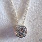 4.13 Ct Sterling Silver .925 Round White Cubic Zirconia Pendant with 18" chain