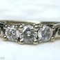 .52 Ct 14k White Gold Diamond Ring 3-Stone Anniversary Cocktail Engagement Ring