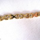1/2 Ct Diamond Tennis Bracelet 14k Gold over Sterling Silver .925 XOXO Design