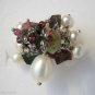 Freshwater Pearl and Gemstone Ring Sterling Silver .925