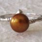 7.5-8M CULTURED CHOCOLATE PEARL RING STERLING SILVER