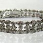 3-Row 1.00 Ct Diamond Tennis Bracelet Sterling Silver .925 Marquise Design