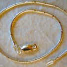 Italian Made Sterling Silver .925 Diamond Cut Snake Chain Wrist Bracelet 7"