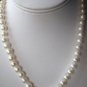 Graduated White Pearl Necklace Set with matching Earrings and Bracelet