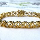 3/4 Ct Diamond Tennis Bracelet 18k Yellow Gold over Sterling Silver .925 3/4 Ct Diamond Tennis Bracelet 18k Yellow Gold over Sterling Silver .925
