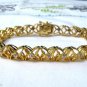 3/4 Ct Diamond Tennis Bracelet 18k Yellow Gold over Sterling Silver .925