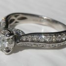.60 Carat 14k White Gold Diamond Ring Engagement, Anniversary or Cocktail Ring .60 Carat 14k White Gold Diamond Ring Engagement, Anniversary or Cocktail Ring