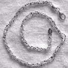 Italian Sterling Silver Necklace .925 - 3-Strands Braided - 16", 18" or 20"