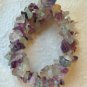 Fluorite Gemstone Nugget Stretch Bracelet