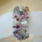 Fluorite Gemstone Nugget Stretch Bracelet