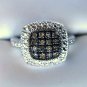 .20 CT Champagne Brown Diamond Ring Sterling Silver .925 Cocktail Fancy Color I2