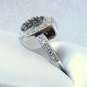 .20 CT Champagne Brown Diamond Ring Sterling Silver .925 Cocktail Fancy Color I2