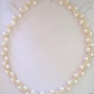 7-7.5mm Fine White Cultured Pearl Necklace in Sterling Silver 7-7.5mm Fine White Cultured Pearl Necklace in Sterling Silver