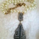 Heidi Daus Bronzetone "Everyday Chic" Beaded Pave Crystal Drop 17" Necklace NEW Heidi Daus Bronzetone "Everyday Chic" Beaded Pave Crystal Drop 17" Necklace NEW