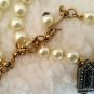 Heidi Daus Bronzetone "Everyday Chic" Beaded Pave Crystal Drop 17" Necklace NEW