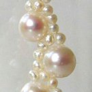 7-7.5mm White Cultured Pearl Dangle Earrings in Sterling Silver .925 Custom Made 7-7.5mm White Cultured Pearl Dangle Earrings in Sterling Silver .925 Custom Made