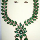 Amrita Singh Faceted Hamptons Dune Necklace in Evergreen Statement Necklace Amrita Singh Faceted Hamptons Dune Necklace in Evergreen Statement Necklace