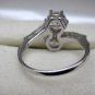 2 Carat Sterling Silver CZ Two-Stone Bypass Ring with CZ Baguettes Trending NOW