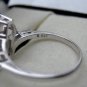 2 Carat Sterling Silver CZ Two-Stone Bypass Ring with CZ Baguettes Trending NOW