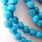 5mm Turquoise Bead Stretch Bracelet 5 Individual Strands Mix Match Blue 7.5-8"
