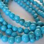 5mm Turquoise Bead Stretch Bracelet 5 Individual Strands Mix Match Blue 7.5-8"