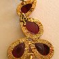 Amrita Singh 18KGP 'Sunset' Dangle Earrings Coral Haze, Turquoise, Ruby, White