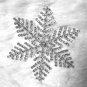 Silver tone Snowflake Rhinestone Brooch Pin