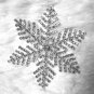 Silver tone Snowflake Rhinestone Brooch Pin