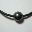 9-10mm Single Baroque Tahitian Pearl Leather Bracelet with Sterling Silver Clasp 9-10mm Single Baroque Tahitian Pearl Leather Bracelet with Sterling Silver Clasp