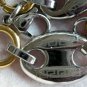 Two-Tone Silver & Gold Tone Stainless Steel Oval & Circle Link Bracelet 8" Greek