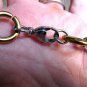 Two-Tone Silver & Gold Tone Stainless Steel Oval & Circle Link Bracelet 8" Greek
