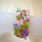 Flower Quartz Stretch Nugget Bracelet Beaded No Metal