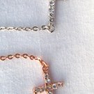 Sterling Silver Cross Pendant Necklace w/Cubic Zirconia Silver or Rose Gold Sterling Silver Cross Pendant Necklace w/Cubic Zirconia Silver or Rose Gold