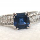 1.70 Carat Natural Sapphire & Diamond Ring Engagement Anniversary Cocktail $5750 1.70 Carat Natural Sapphire & Diamond Ring Engagement Anniversary Cocktail $5750