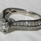 .60 Ct Halo Diamond Ring 14k White Gold Engagement,Anniversary,Cocktail Ring