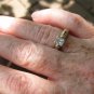 0.52 Carat Rectangular Princess Cut Diamond Ring with Appraisal 14k White Gold