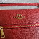 NWT COACH CE871 Mini Rowan File Bag in Crossgrain Leather IM/1941 Red