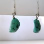 BlueGreen Turquoise Sterling Silver .925 Dangle Earrings French Hook 1.25"