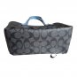 NWT COACH Mini City Tote Signature Canvas Horse and Sleigh CM183 Silver Mist