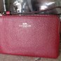 Coach Corner Zip Wristlet Red/ Gold 58032 - NWT - Authentic