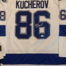 Nikita Kucherov Autographed Tampa Bay Lightning Reebok Jersey JSA Witnessed COA