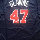 Tom Glavine Autographed Atlanta Braves Navy Custom Jersey (JSA Witnessed COA)
