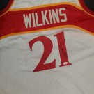 Dominique Wilkins Autographed Atlanta Hawks Custom Jersey (JSA Witnessed COA)