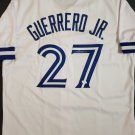 Vladimir Guerrero Jr Autographed Toronto Blue Jays Custom White Jersey (JSA COA)