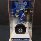 Auston Matthews Toronto Maple Leafs Autographed Puck & Fanatics Puck Case (Fanatics COA)