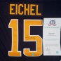 Jack Eichel Autographed Buffalo Sabres Blue Reebok Premier Jersey (AJ COA)