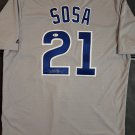 Sammy Sosa Autographed Chicago Cubs Majestic Cool Base Jersey (Beckett Witnessed COA)